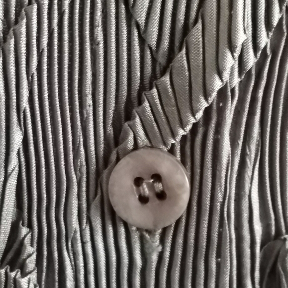 Masaki Matsuoka Avant Garde Pleated Button Down Top Cardigan One Size - Picture 10 of 11